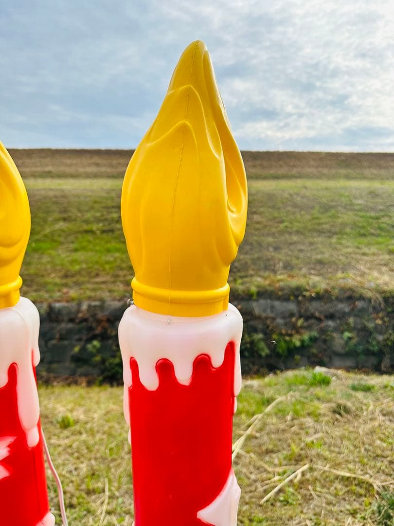 ビンテージ ノエル キャンドル イルミネーションライト ブローモールド ライト