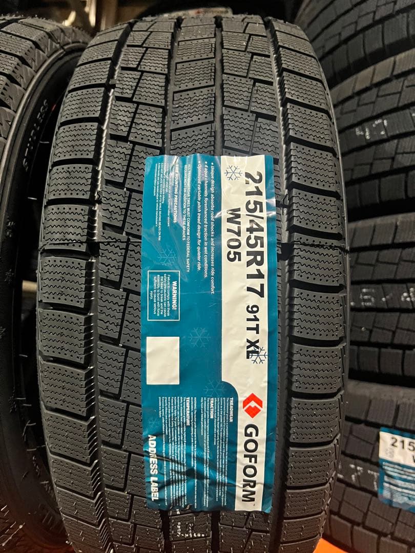 激安　25年215/45R17 スタッドレスタイヤ4本セット