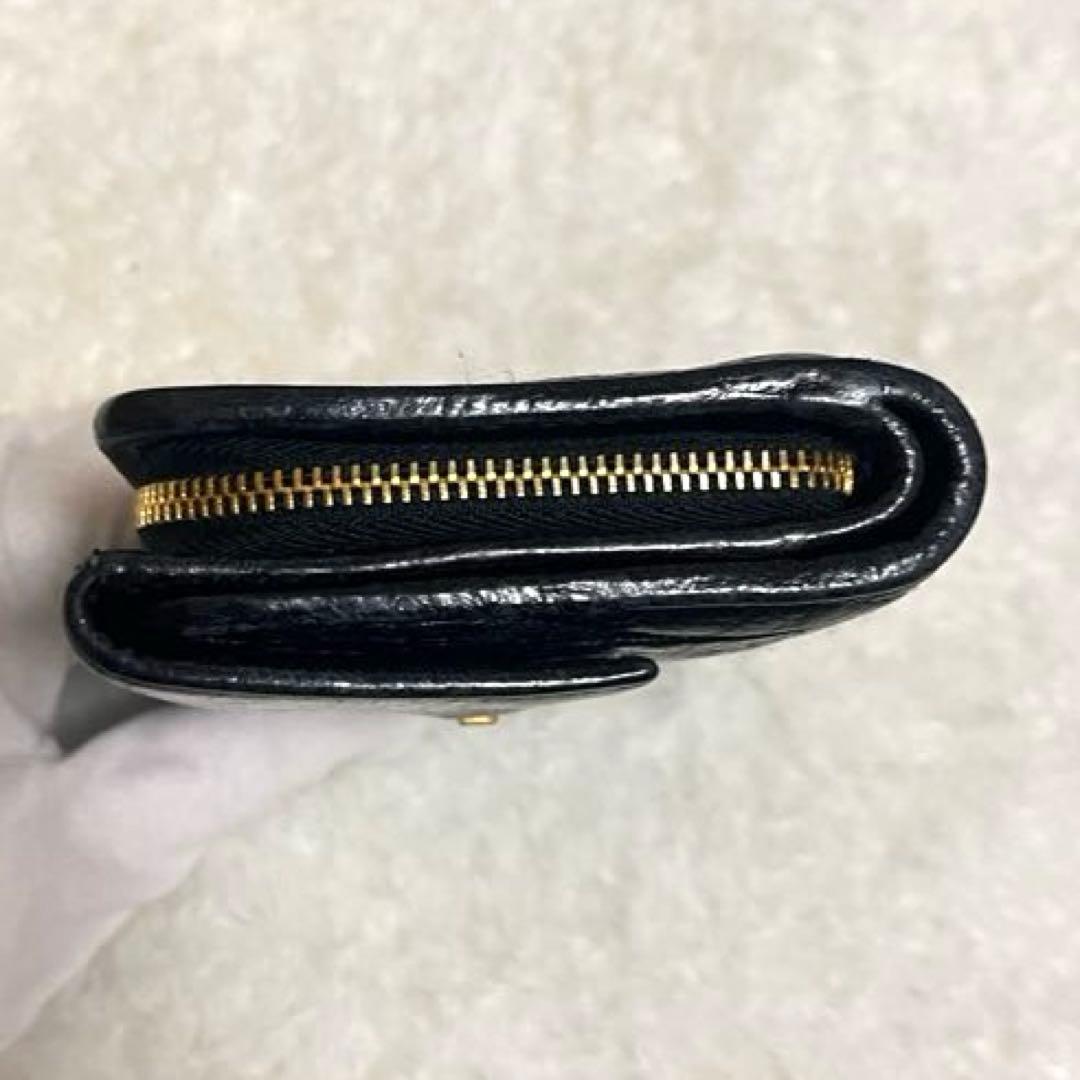 美品✨MIUMIU 三つ折り財布 マテラッセ レザー ラウンドファスナー