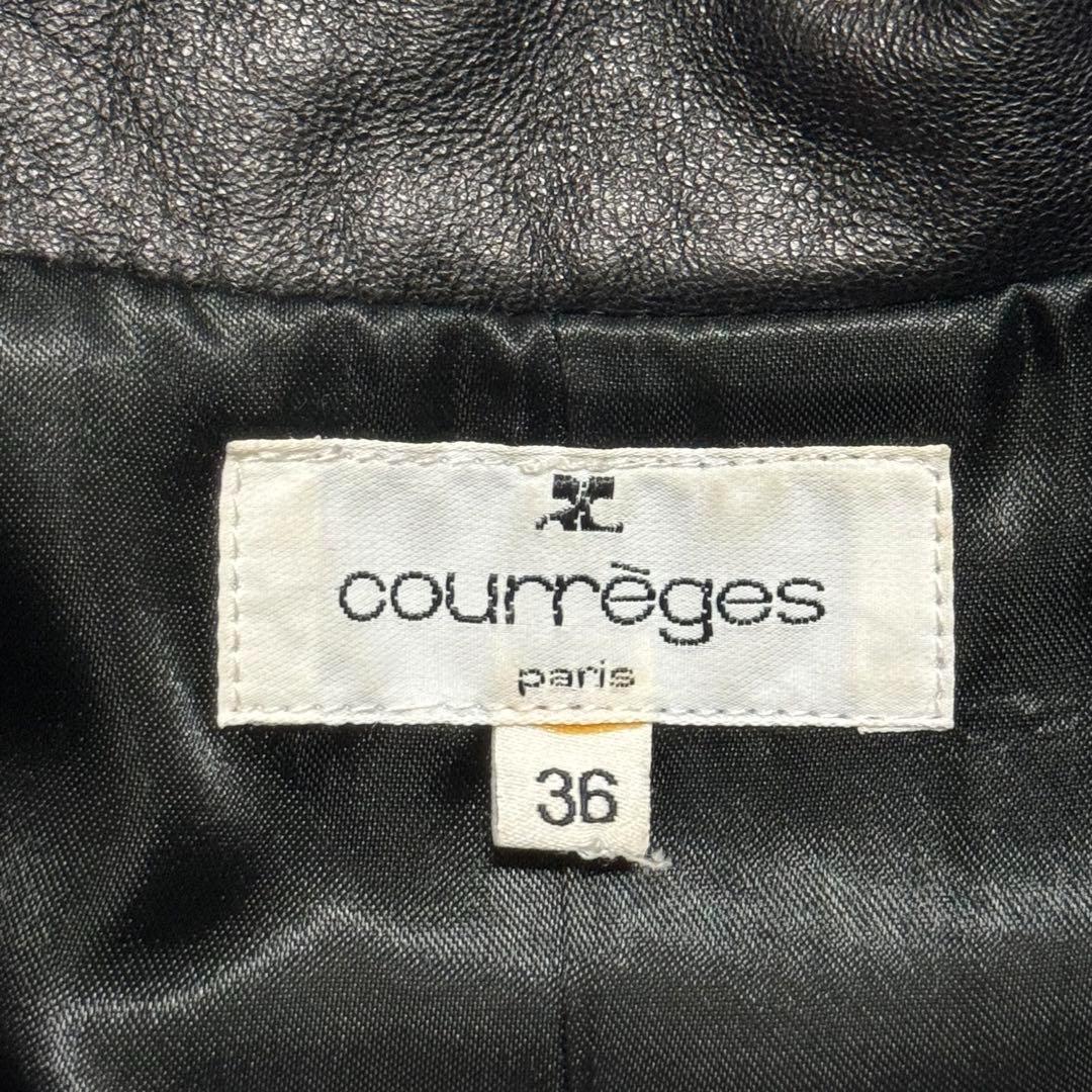【極希少】courreges クレージュ レザージャケット Y2K フランス製