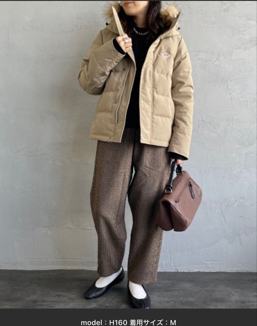 DANTON ダントン　ダウンジャケット　ベージュ　M