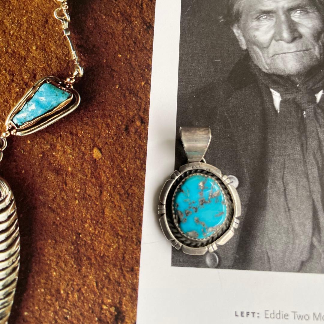 ナバホ　ターコイズ ペンダント スターリングシルバー