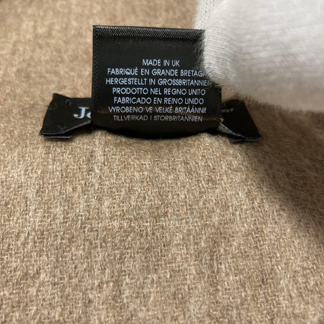 極美品 ジョシュアエリス カシミヤ100％ 大判ストール ベージュ リバーシブル