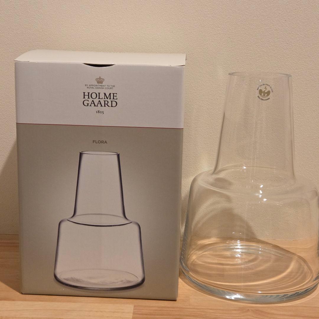 【希少】ホルムガード フローラ フラワーベース 24cm クリア 花瓶