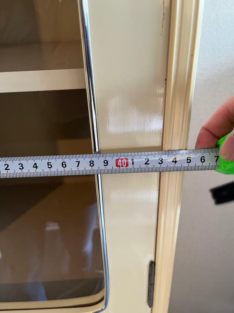 アーチ型 食器棚 インテリア 水屋 飾り棚 白 ホワイト 昭和レトロ 当時物