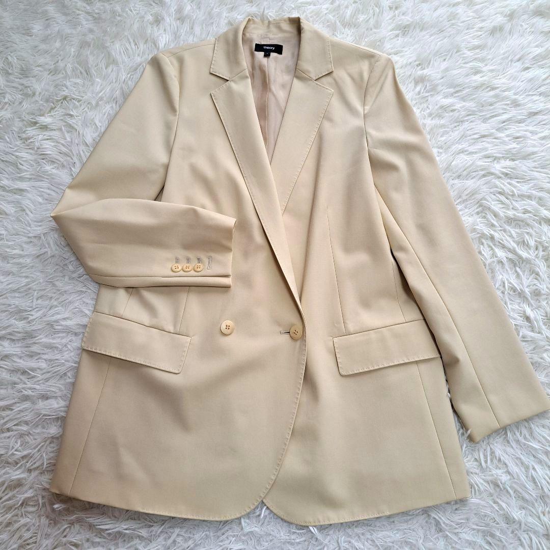 【美品】【Theory】ダブルテーラードジャケット　セットアップ　パンツスーツ