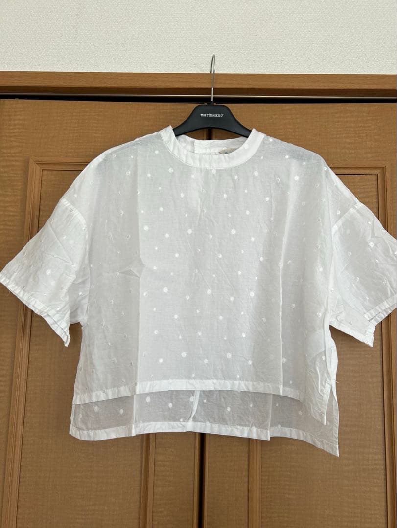 MidiUmiドットワイドシャツプルオーバー