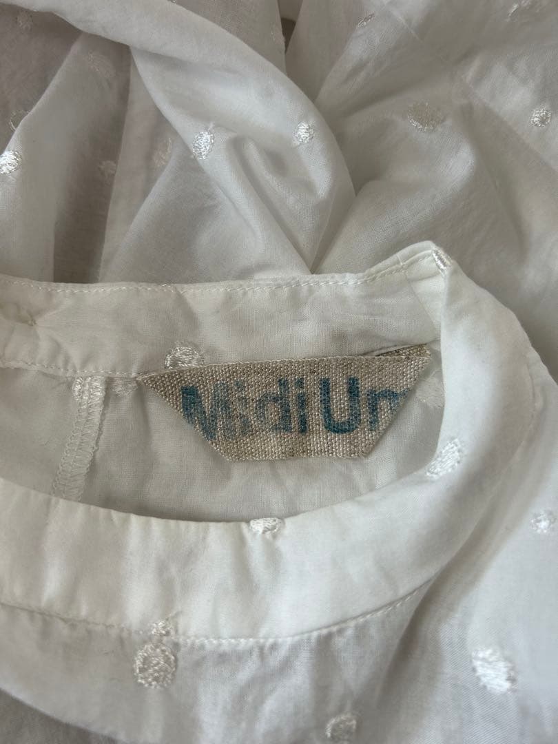 MidiUmiドットワイドシャツプルオーバー