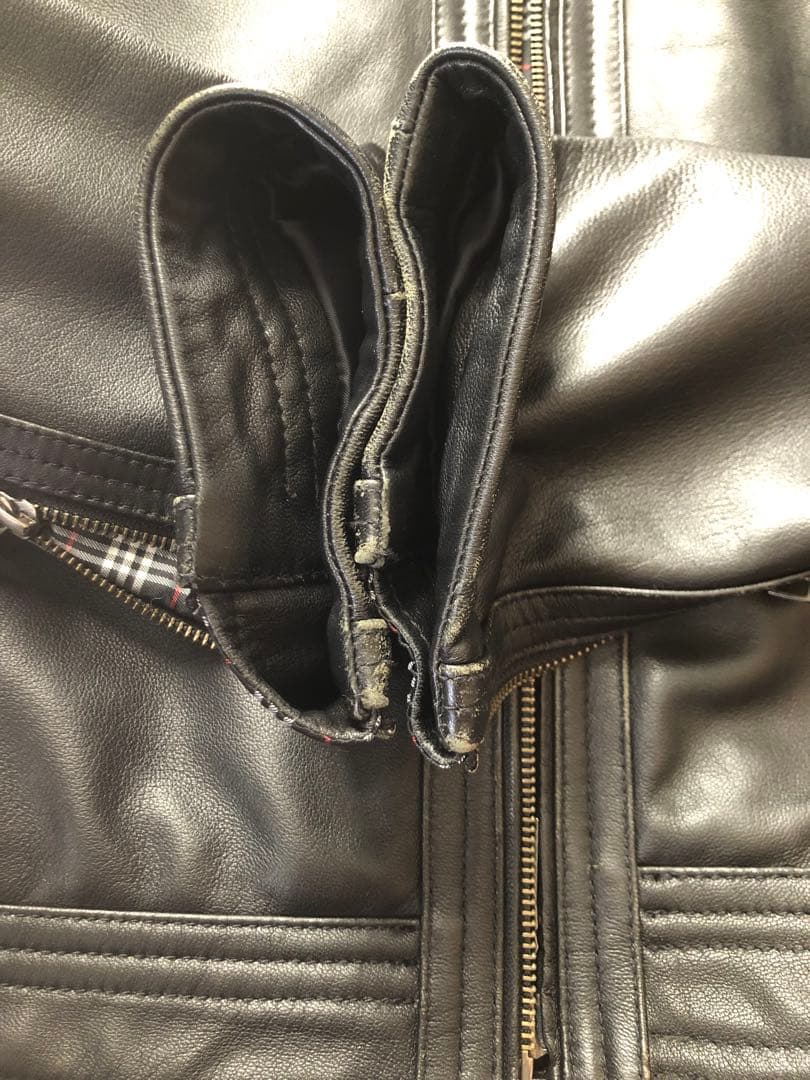 ブラックレーベルクレストブリッジライダースジャケット＆ベストラビットファー3点