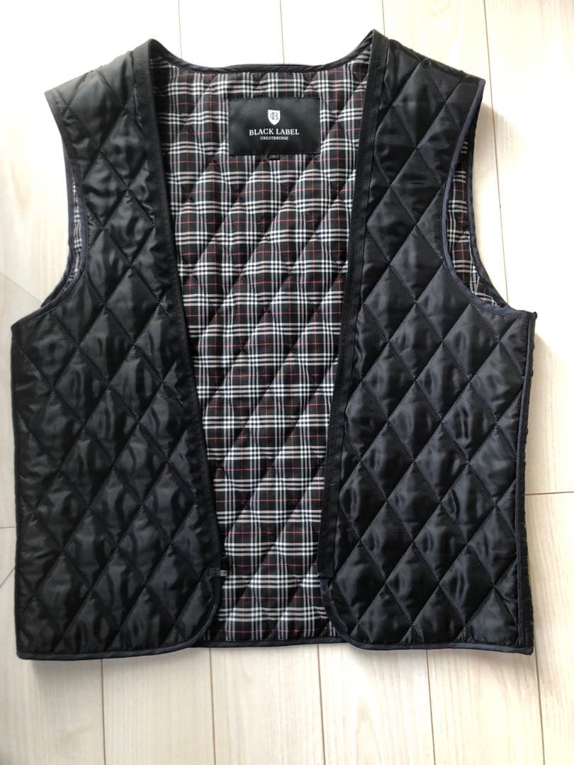 ブラックレーベルクレストブリッジライダースジャケット＆ベストラビットファー3点