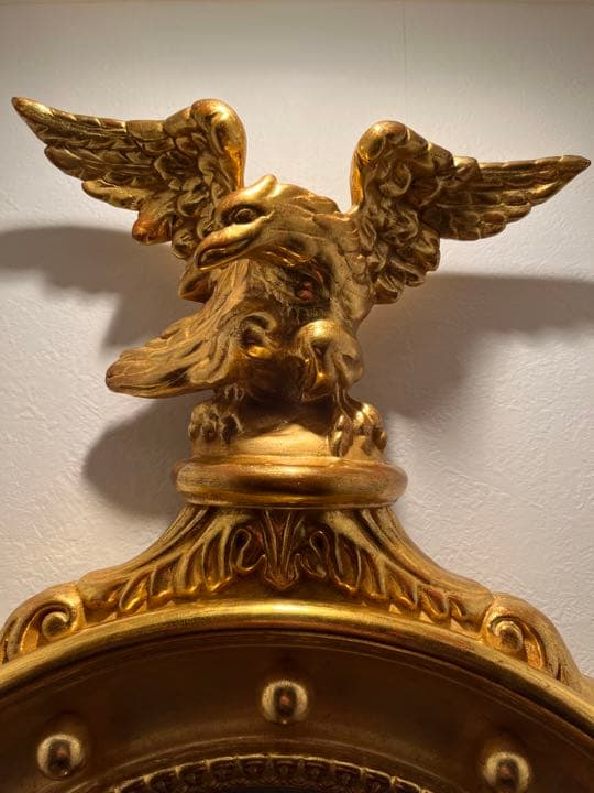 アメリカンフェデラルスタイル　鏡　高級　インテリア　彫刻　ラグジュアリー　雑貨