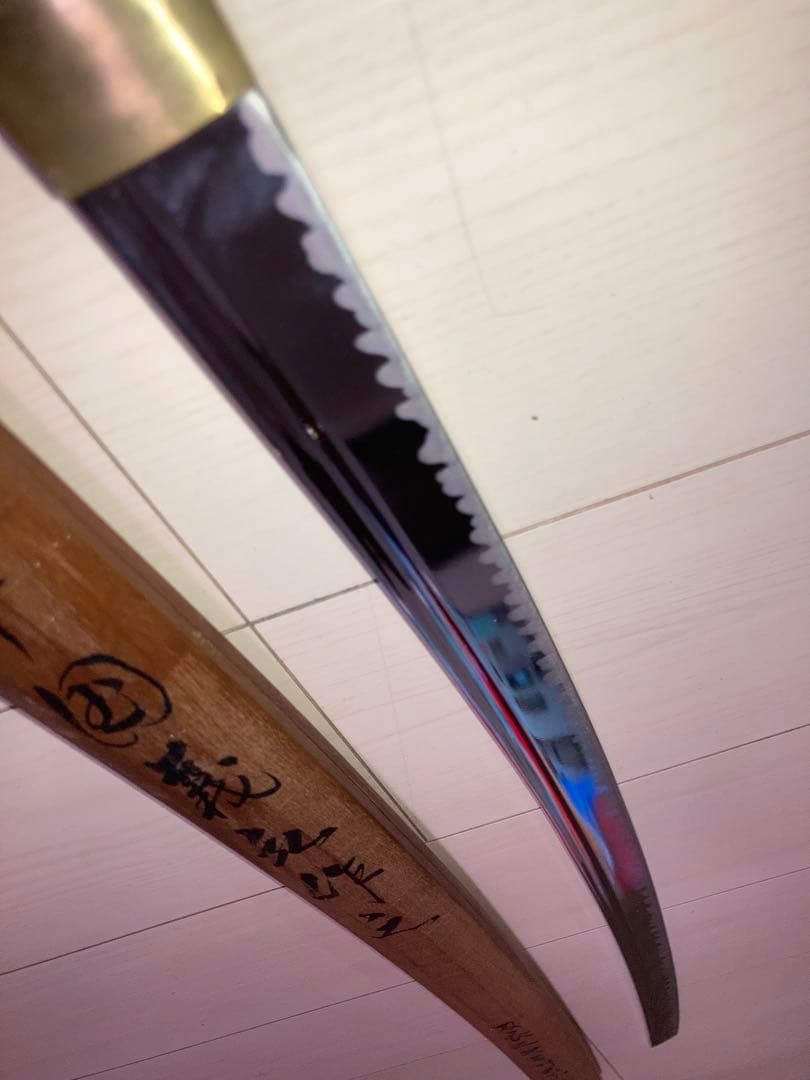 最高級模造刀 濃州関工　白鞘 太刀　樋入り刀身　居合刀 太刀　重みあり