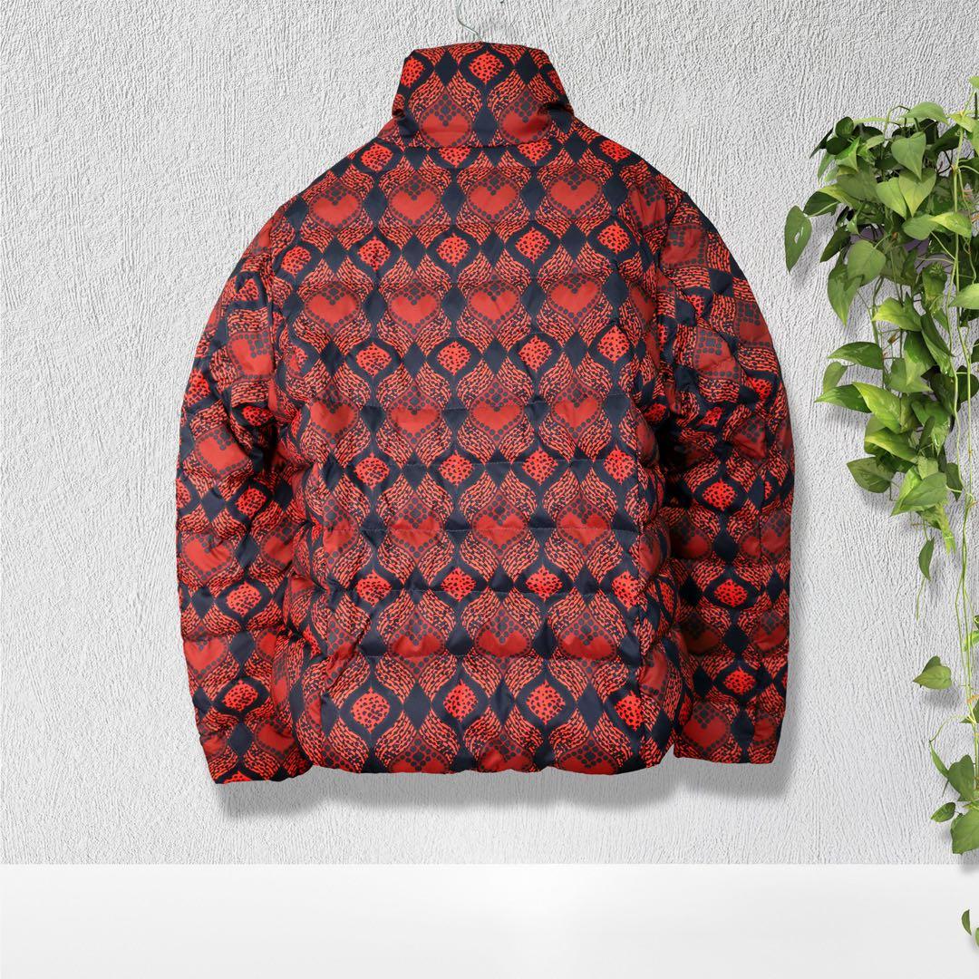 【完売品 美品】Desigual デシグアル ダウンジャケット ハート柄 総柄
