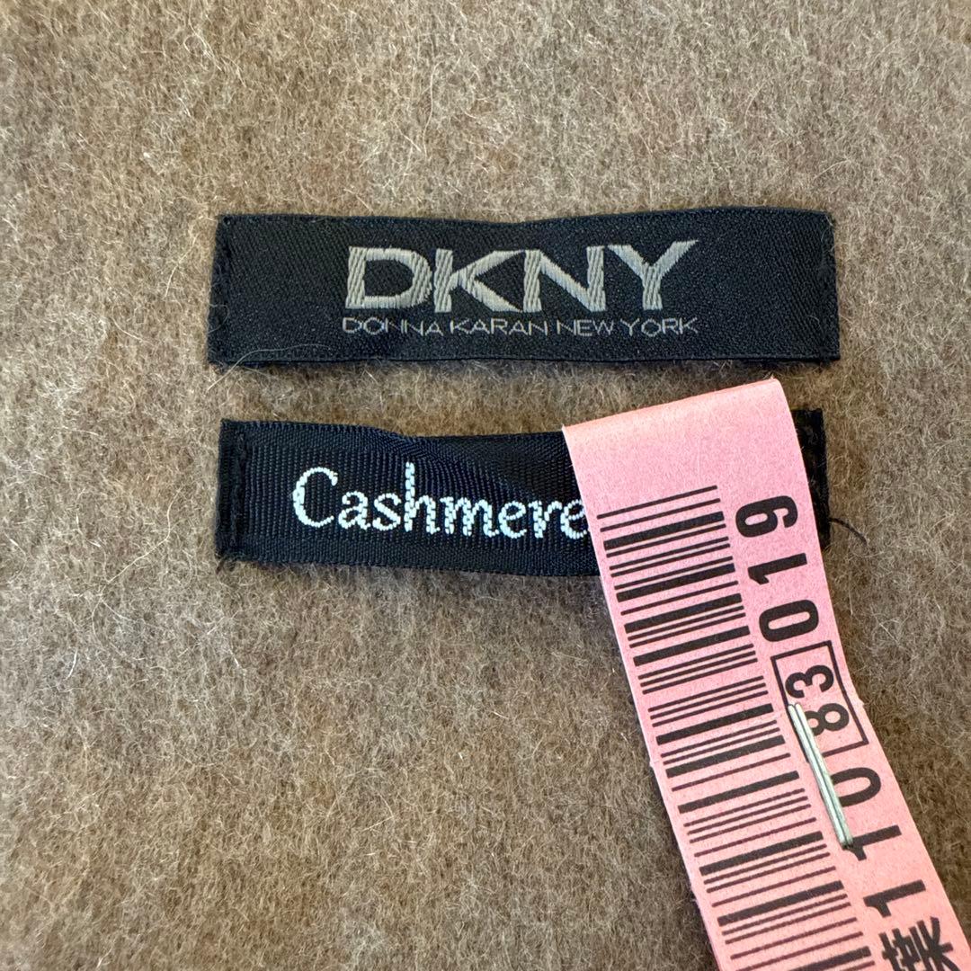 超美品　DKNY カシミヤ100% マフラー グレー/ブラウン