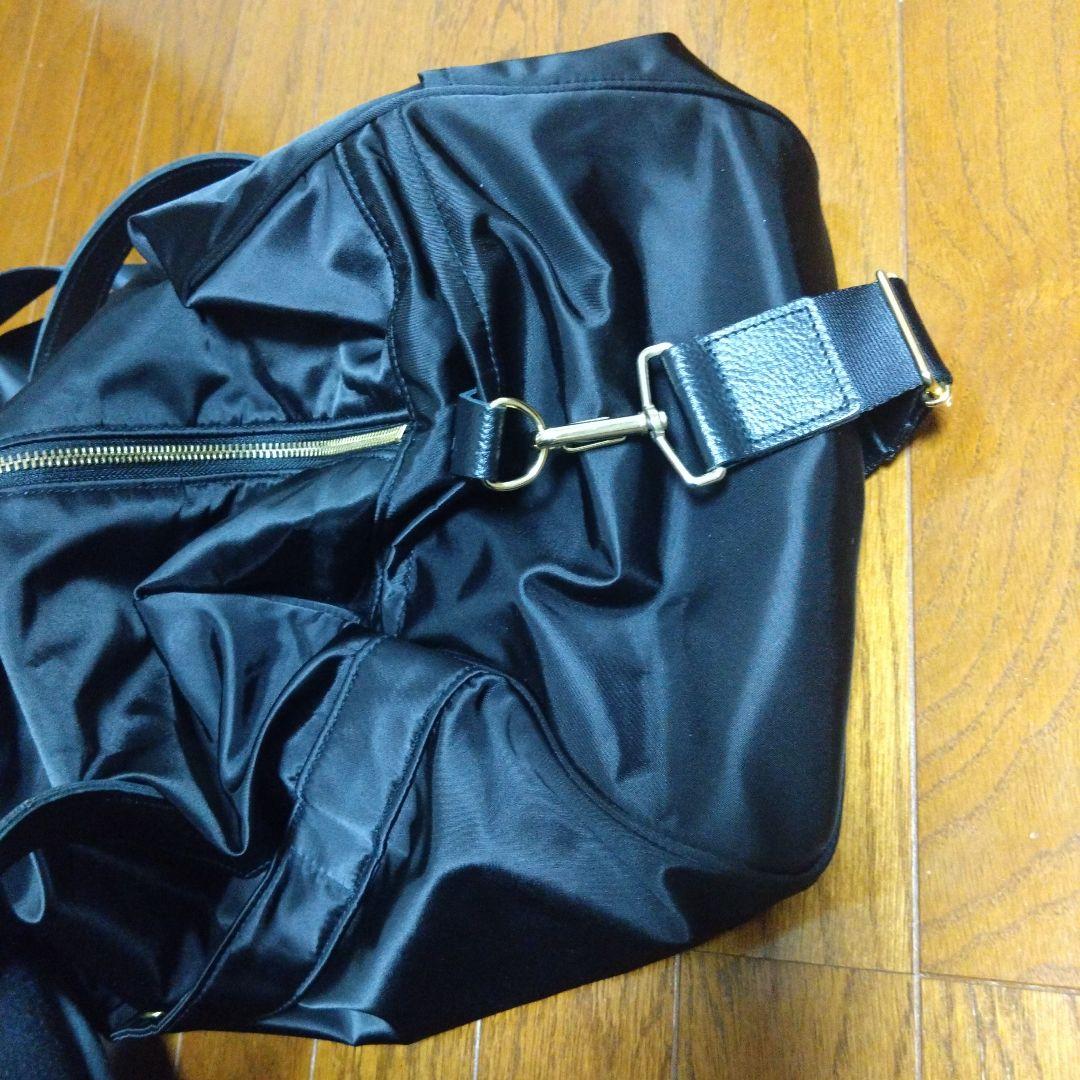 OURツヤがきれいなボストンバッグブラック