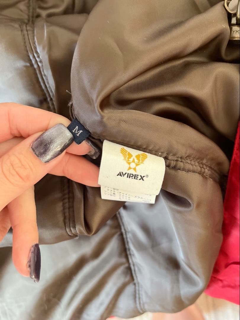 【美品♡】AVIREX N−3B フライトジャケット　レッド