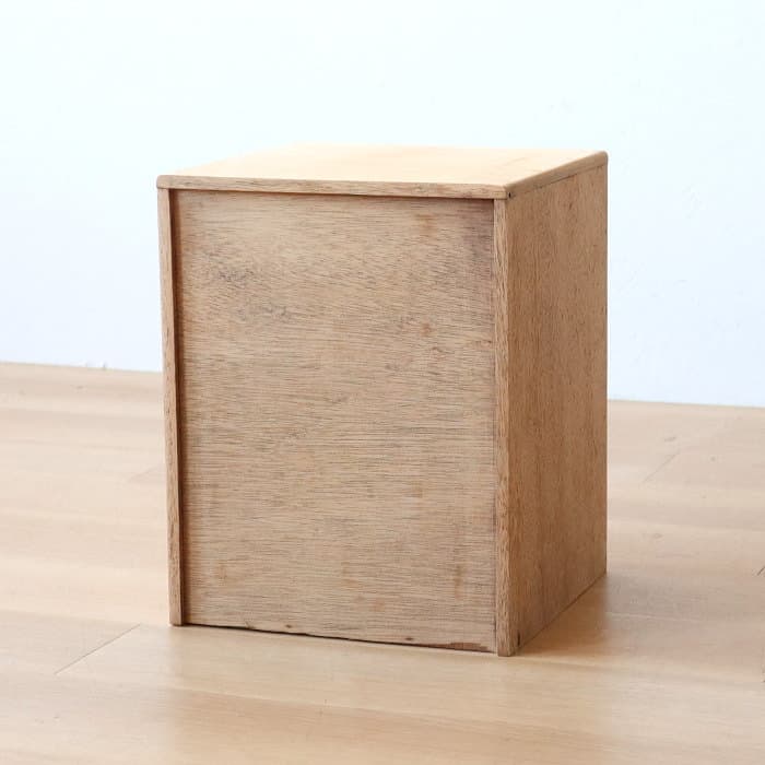 アンティーク ラワン材 整理箱 タンス 古家具 引き出し5杯 無塗装