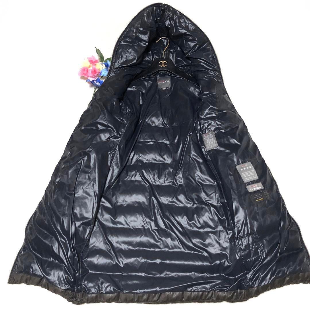 未使用級　デュベティカ　ダウンコート　アチェ　ウール　カシミヤ　ブラウン　38