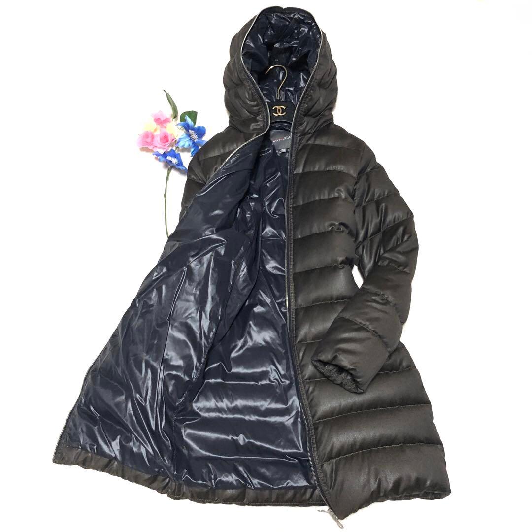 未使用級　デュベティカ　ダウンコート　アチェ　ウール　カシミヤ　ブラウン　38