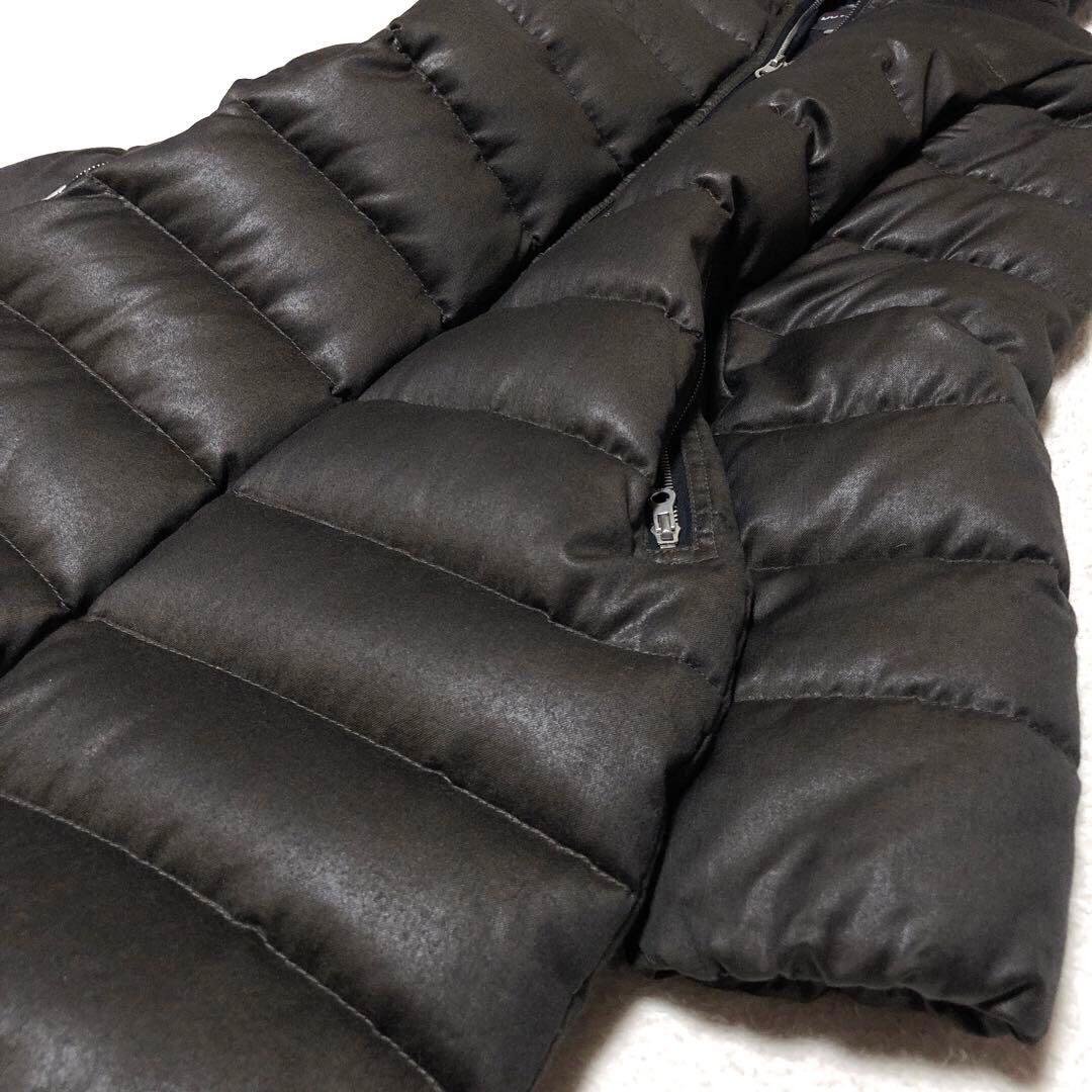 未使用級　デュベティカ　ダウンコート　アチェ　ウール　カシミヤ　ブラウン　38