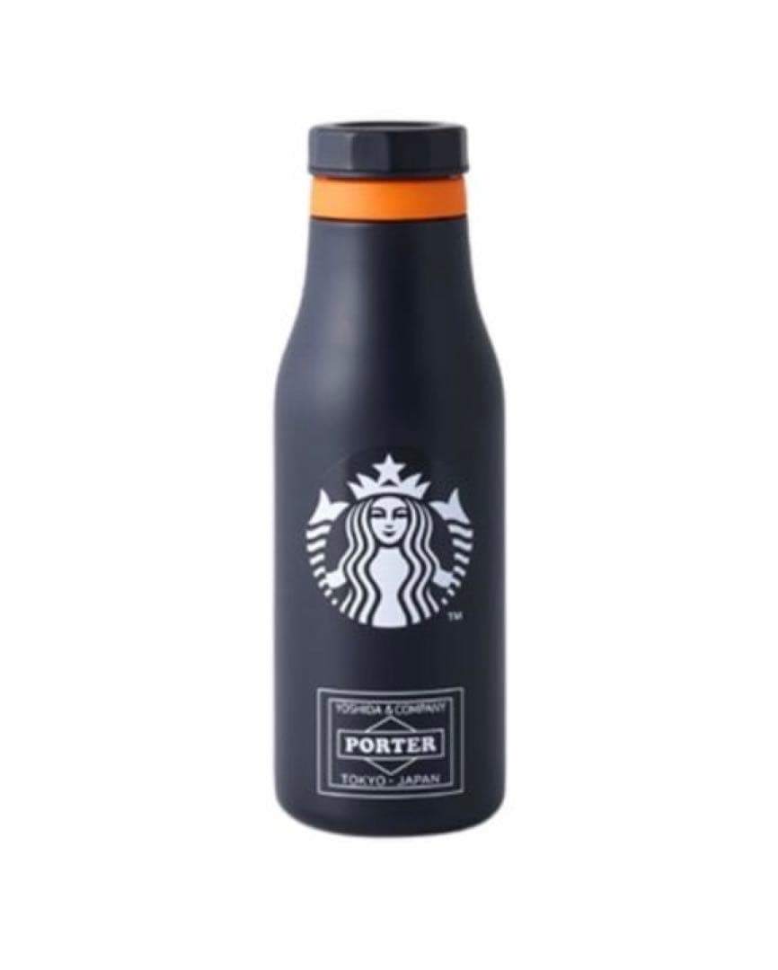 PORTER STARBUCKS ステンレスロゴボトル ブラック 473ml