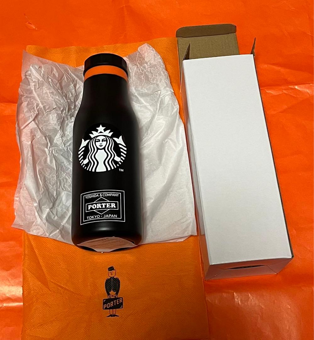 PORTER STARBUCKS ステンレスロゴボトル ブラック 473ml