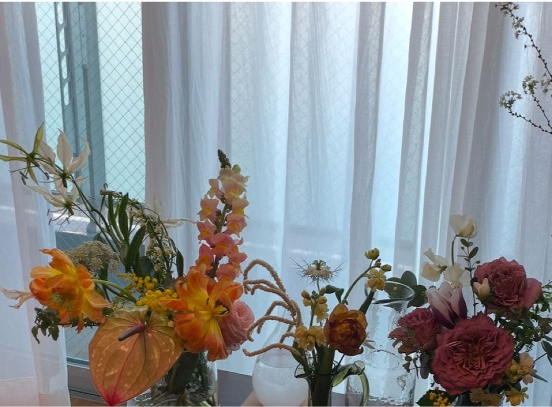 レースカーテン　unico アイボリー　白