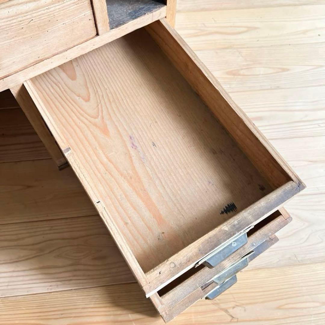 剥離家具　無垢材　ローデスク　M025　古道具　古家具　アンティーク　ビンテージ