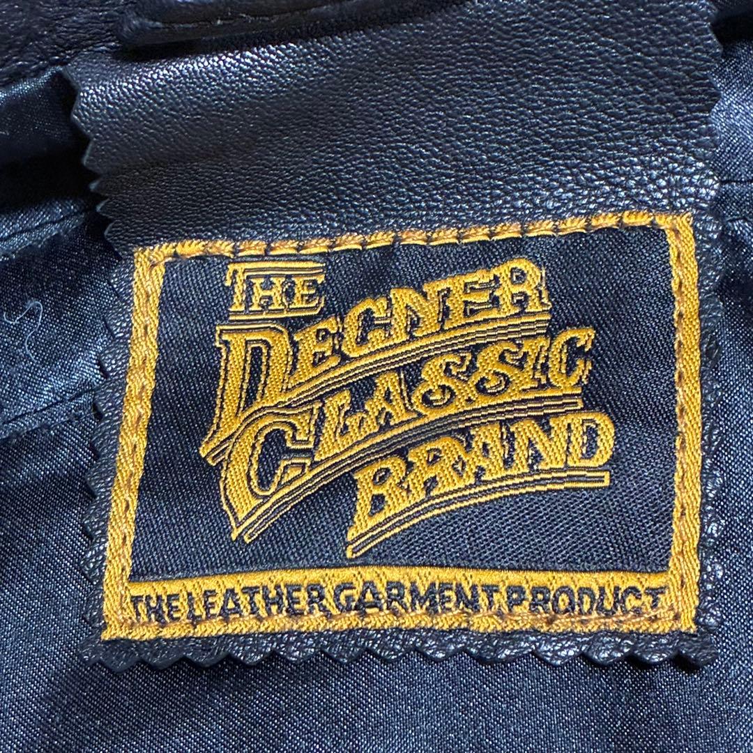 DEGNER 8SJ-1 レザージャケット シープレザー XL ブラック