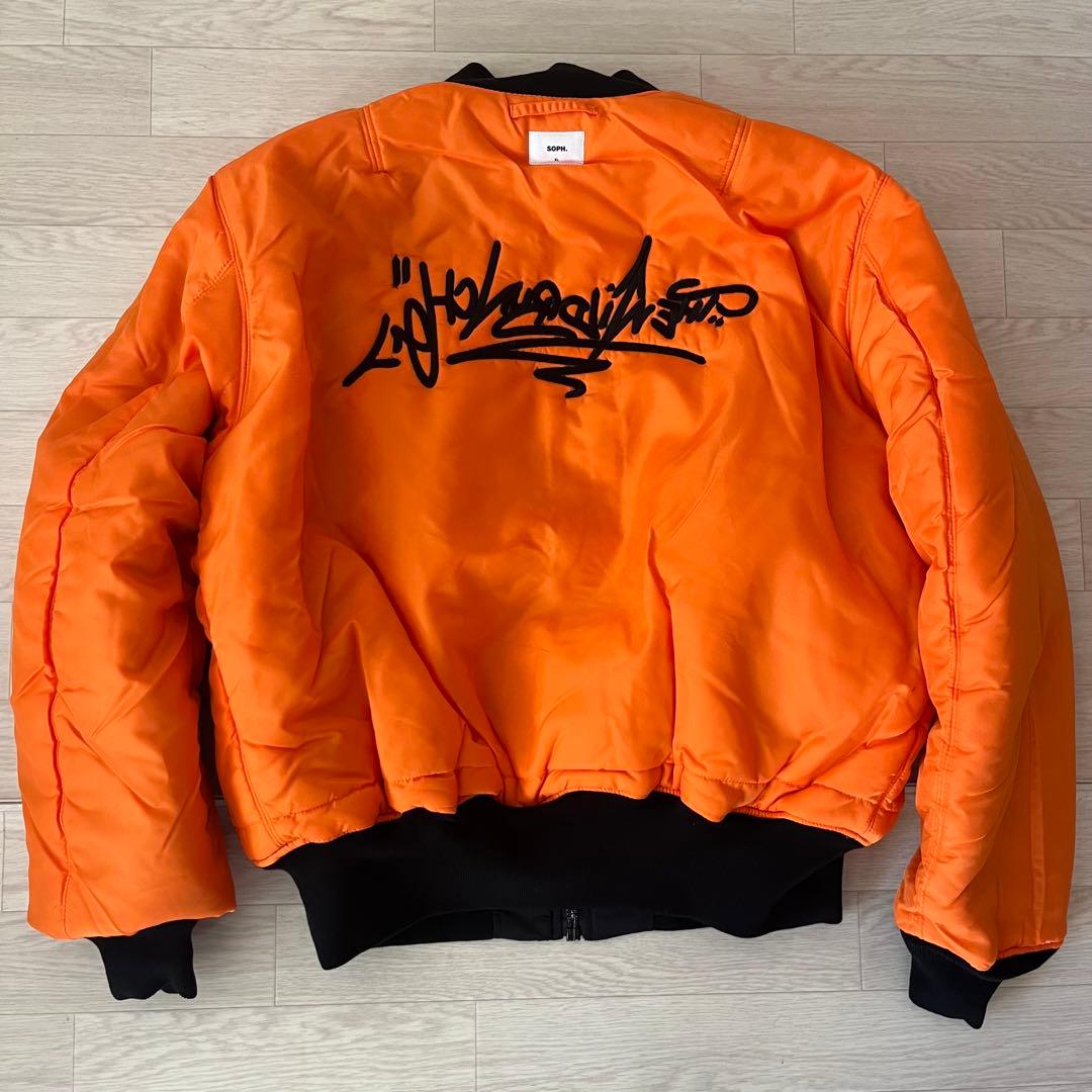 未使用XL SOPH×ALPHA WILD BUNCH GRAFFITI MA1