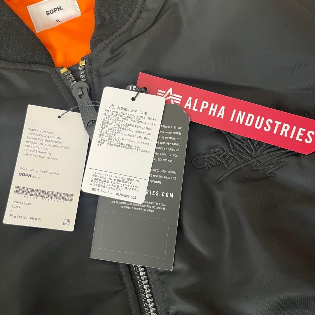 未使用XL SOPH×ALPHA WILD BUNCH GRAFFITI MA1