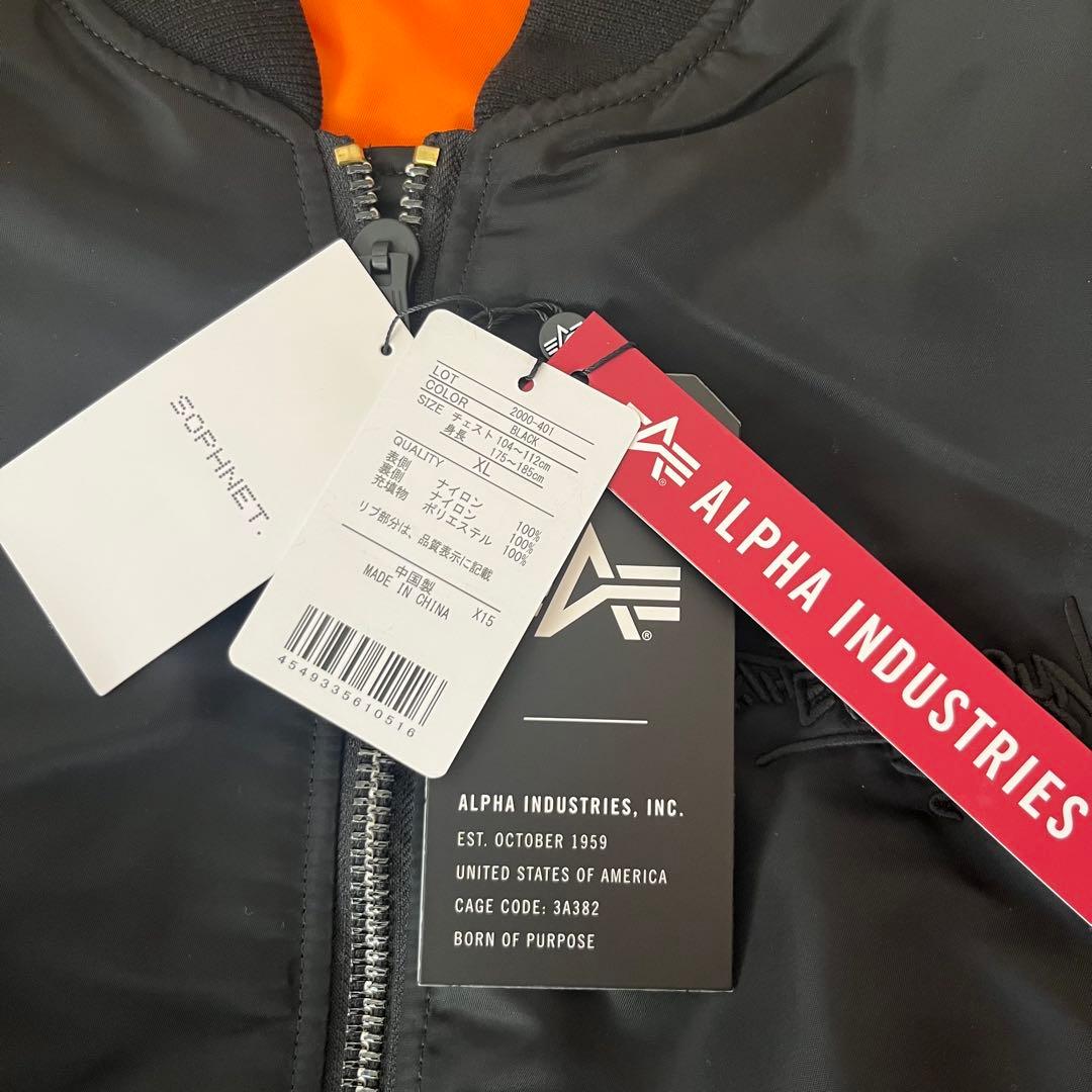 未使用XL SOPH×ALPHA WILD BUNCH GRAFFITI MA1