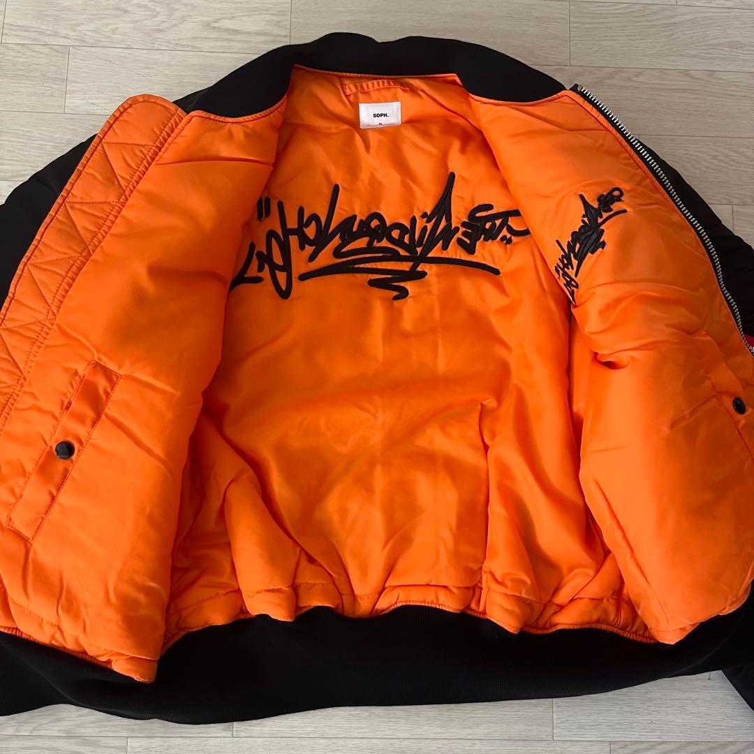 未使用XL SOPH×ALPHA WILD BUNCH GRAFFITI MA1