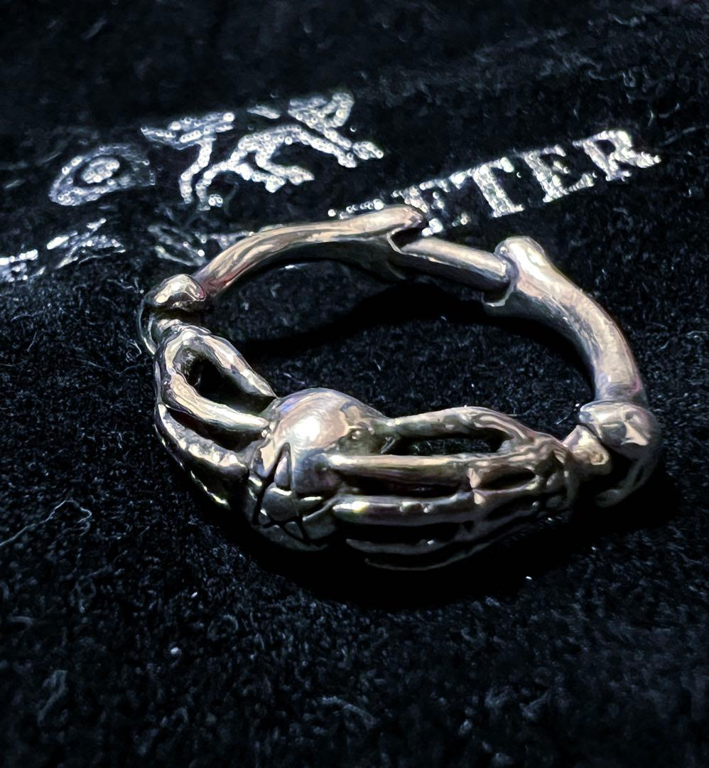 Alex streeter スカル ボーン シルバー 925 リング