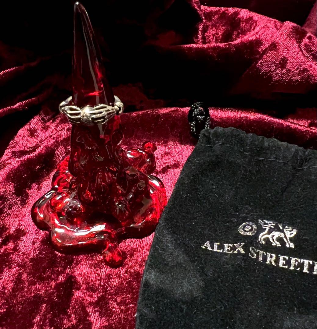 Alex streeter スカル ボーン シルバー 925 リング