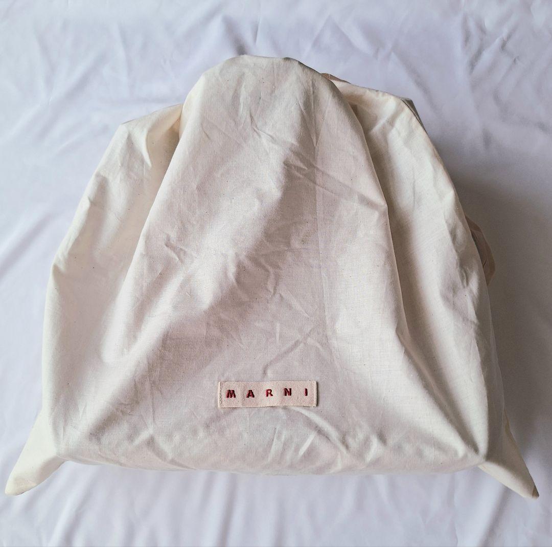 MARNI MARKET マルニ ストライプ メッシュバッグ (中古品)
