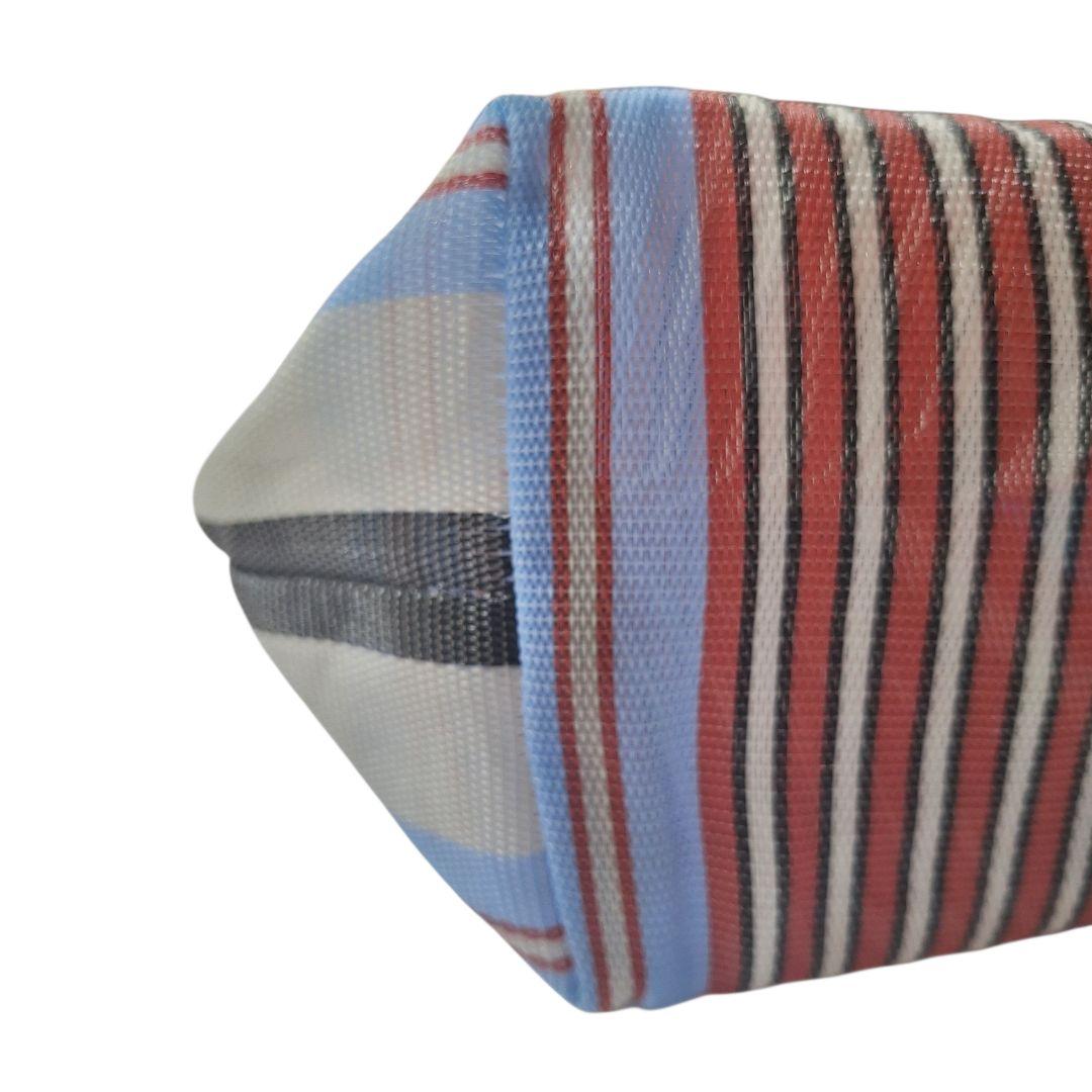 MARNI MARKET マルニ ストライプ メッシュバッグ (中古品)