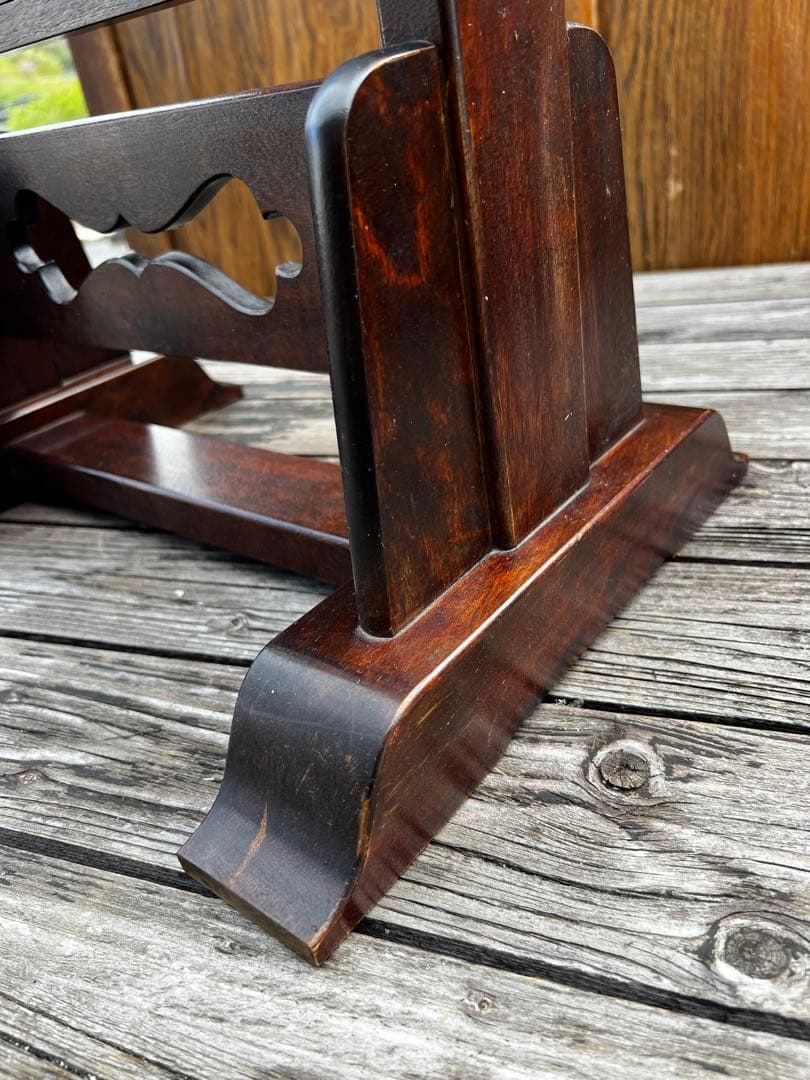 松本民芸家具 透かし彫り 姿見 定価12万円