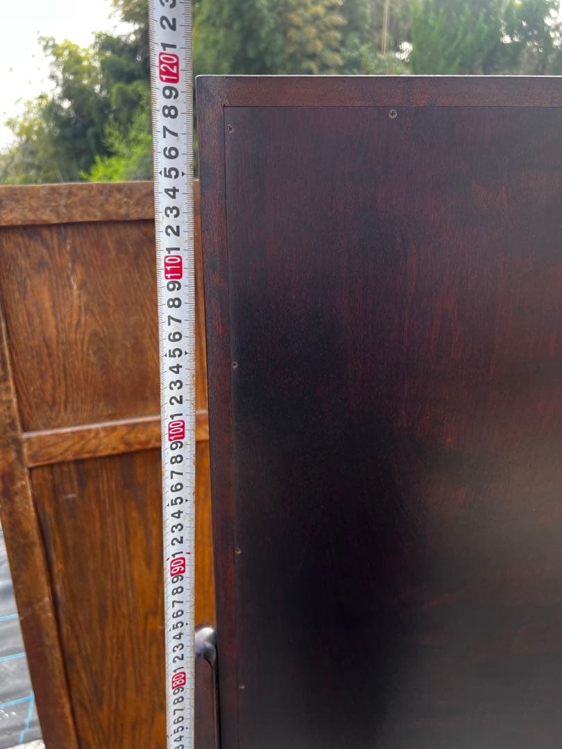 松本民芸家具 透かし彫り 姿見 定価12万円