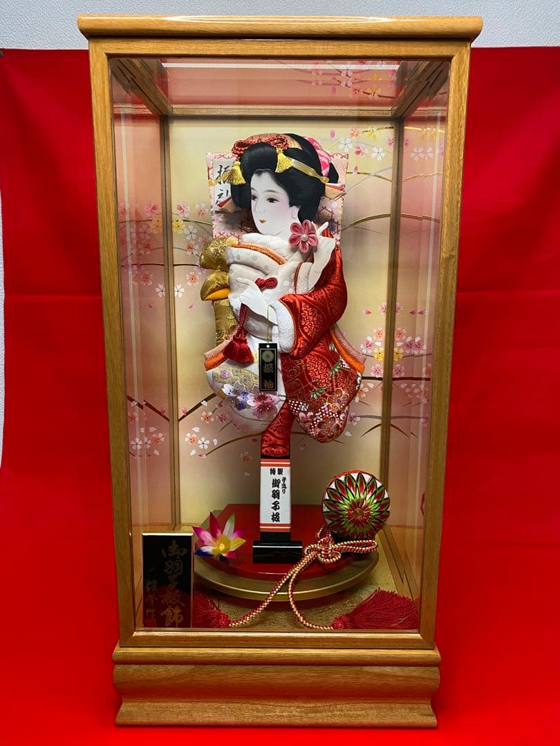 羽子板　ガラスケース１５号・サイズ間口約３２×奥行約２９×高さ約６４㎝