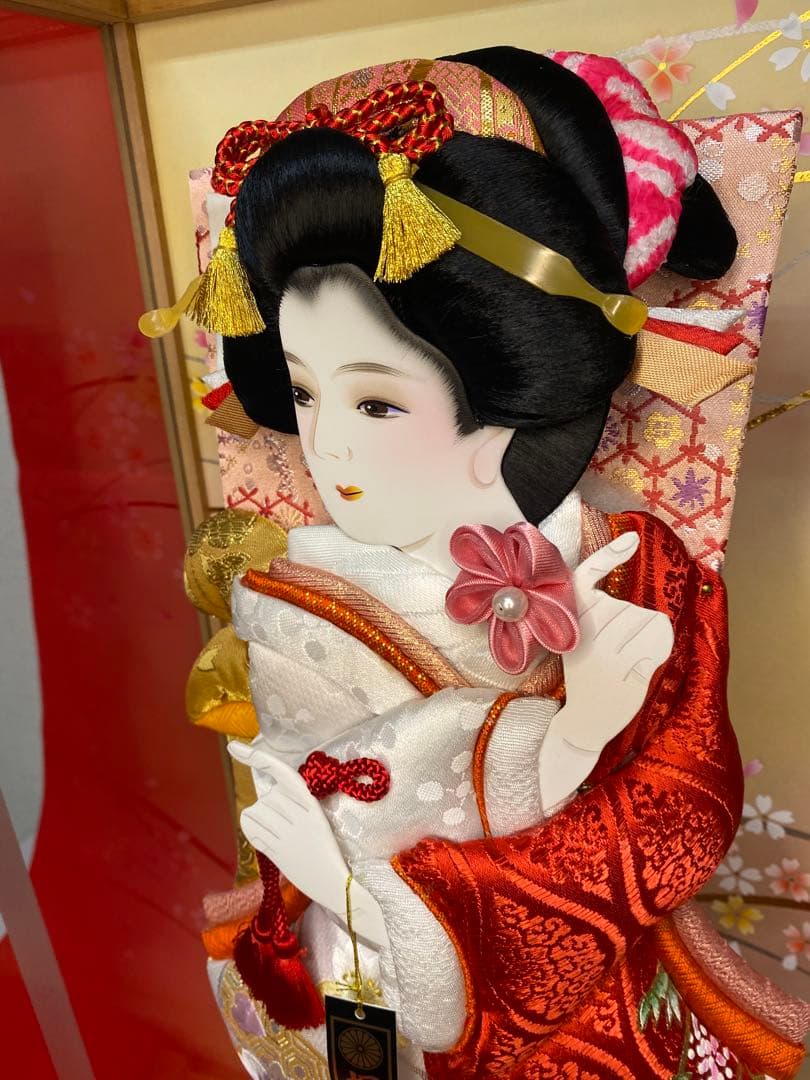 羽子板　ガラスケース１５号・サイズ間口約３２×奥行約２９×高さ約６４㎝