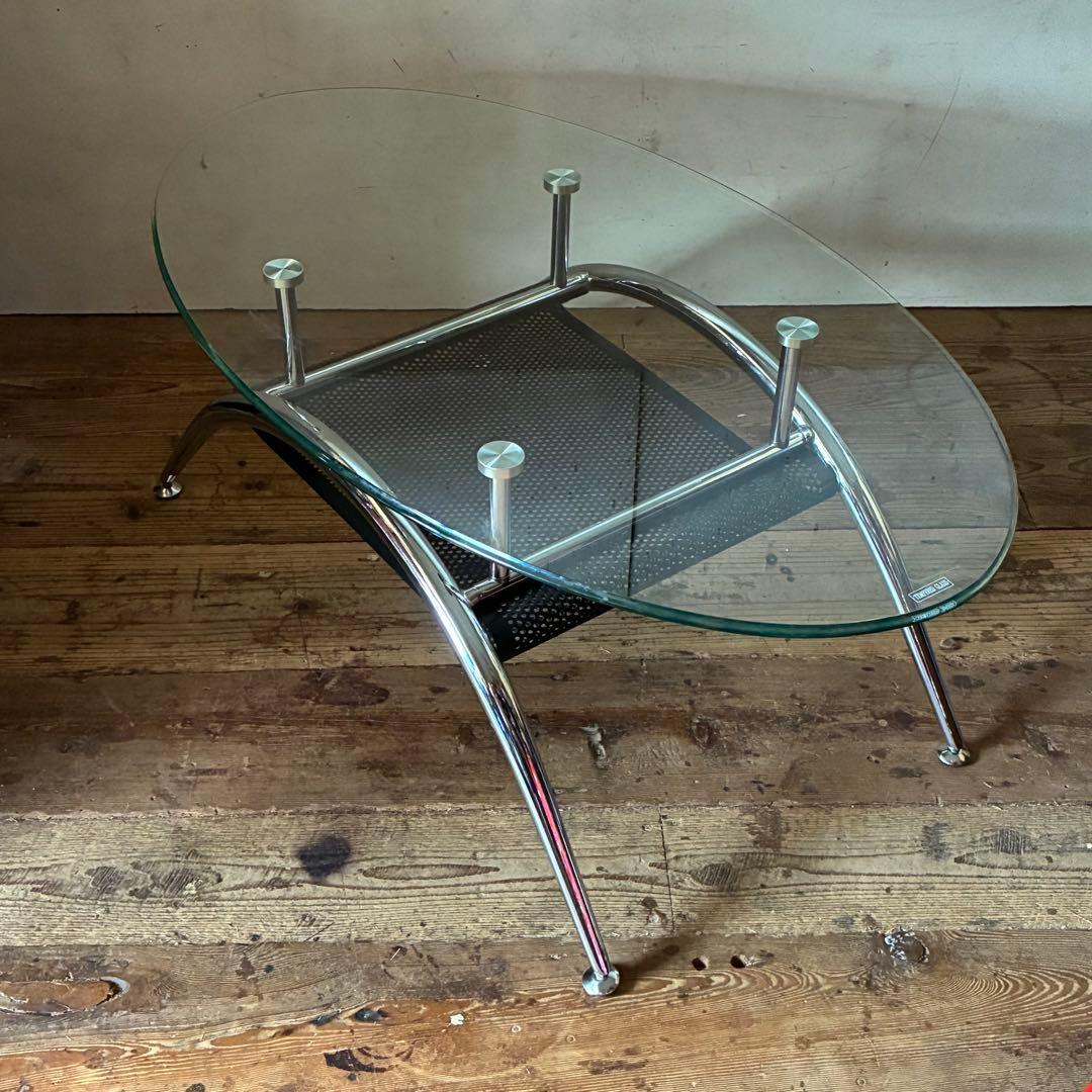 ヴィンテージ ガラスセンターテーブル