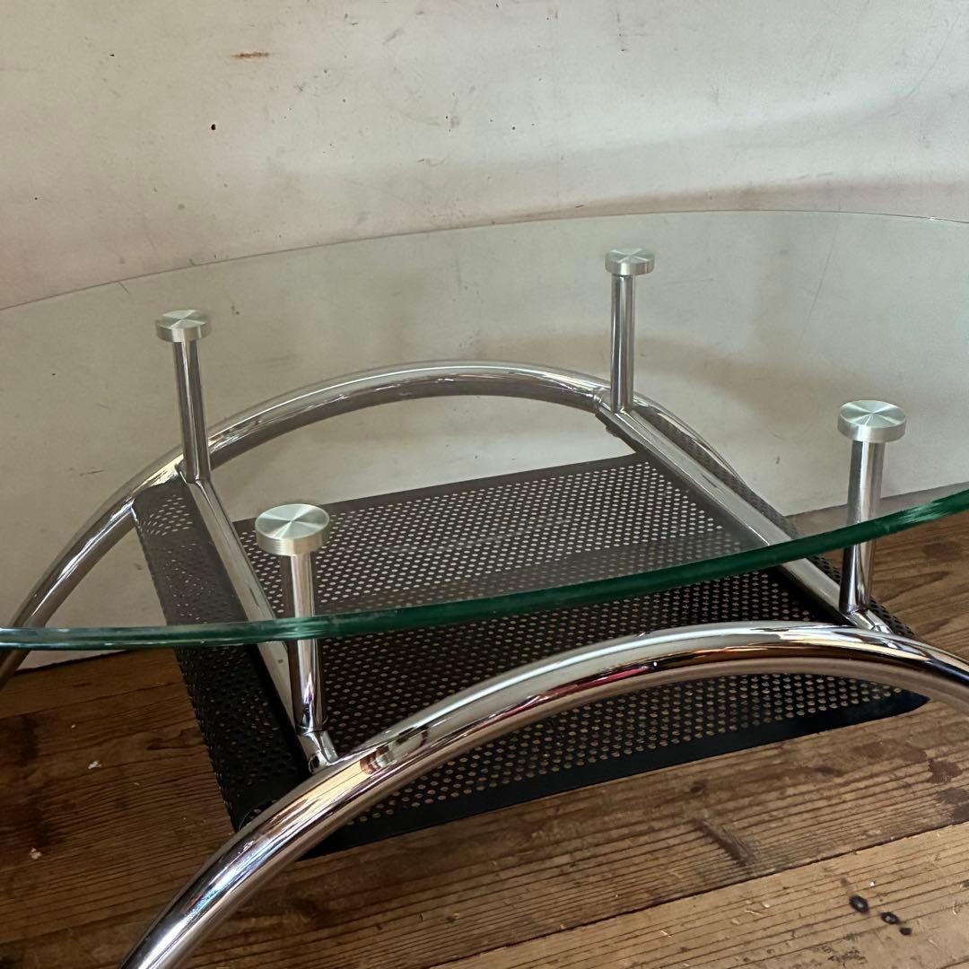 ヴィンテージ ガラスセンターテーブル