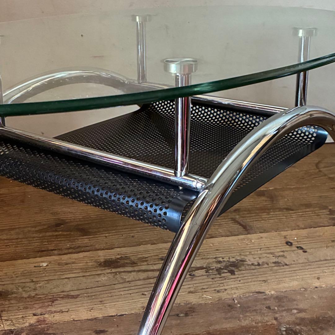 ヴィンテージ ガラスセンターテーブル