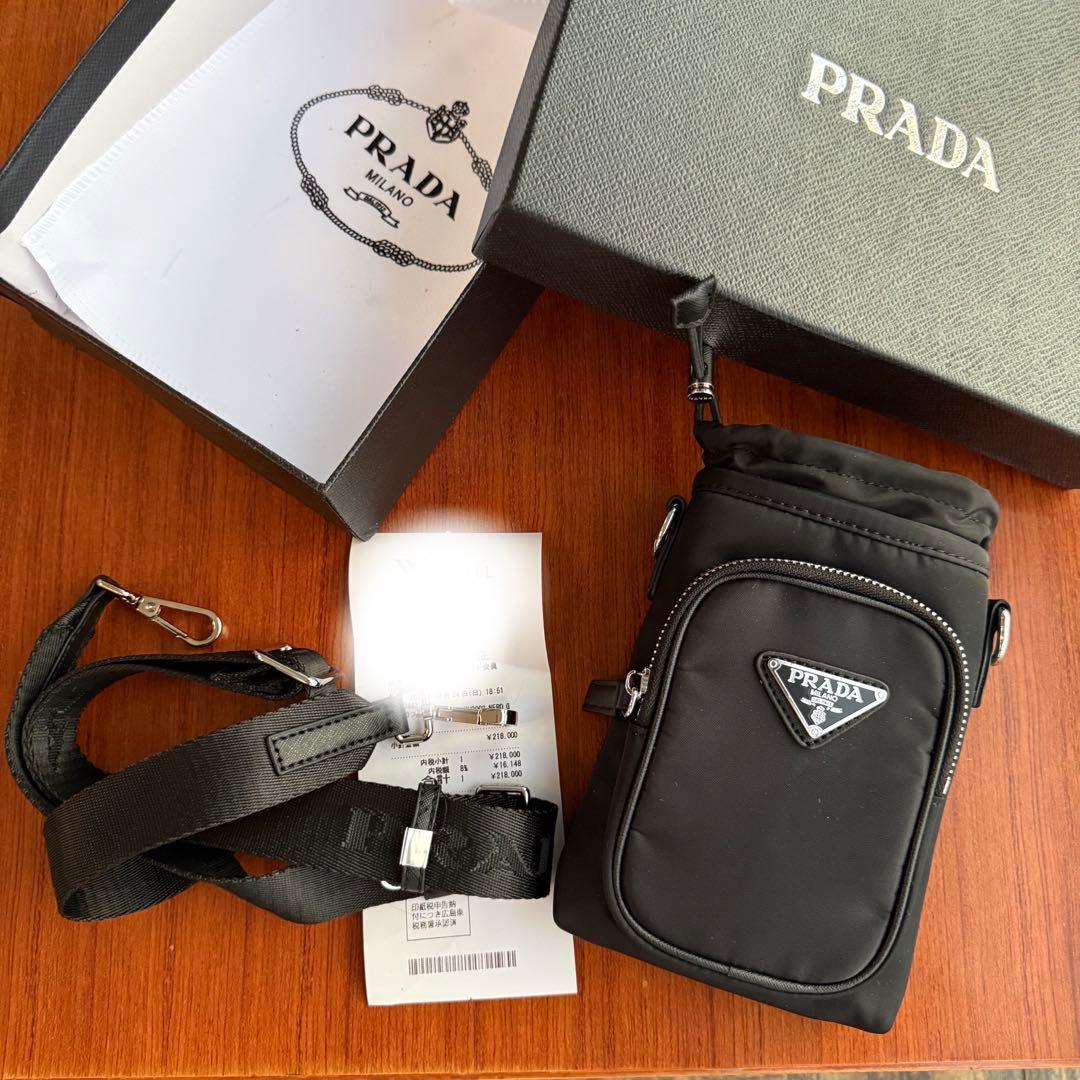 美品 サフィアーノ ナイロン フォンケース ショルダー バッグ