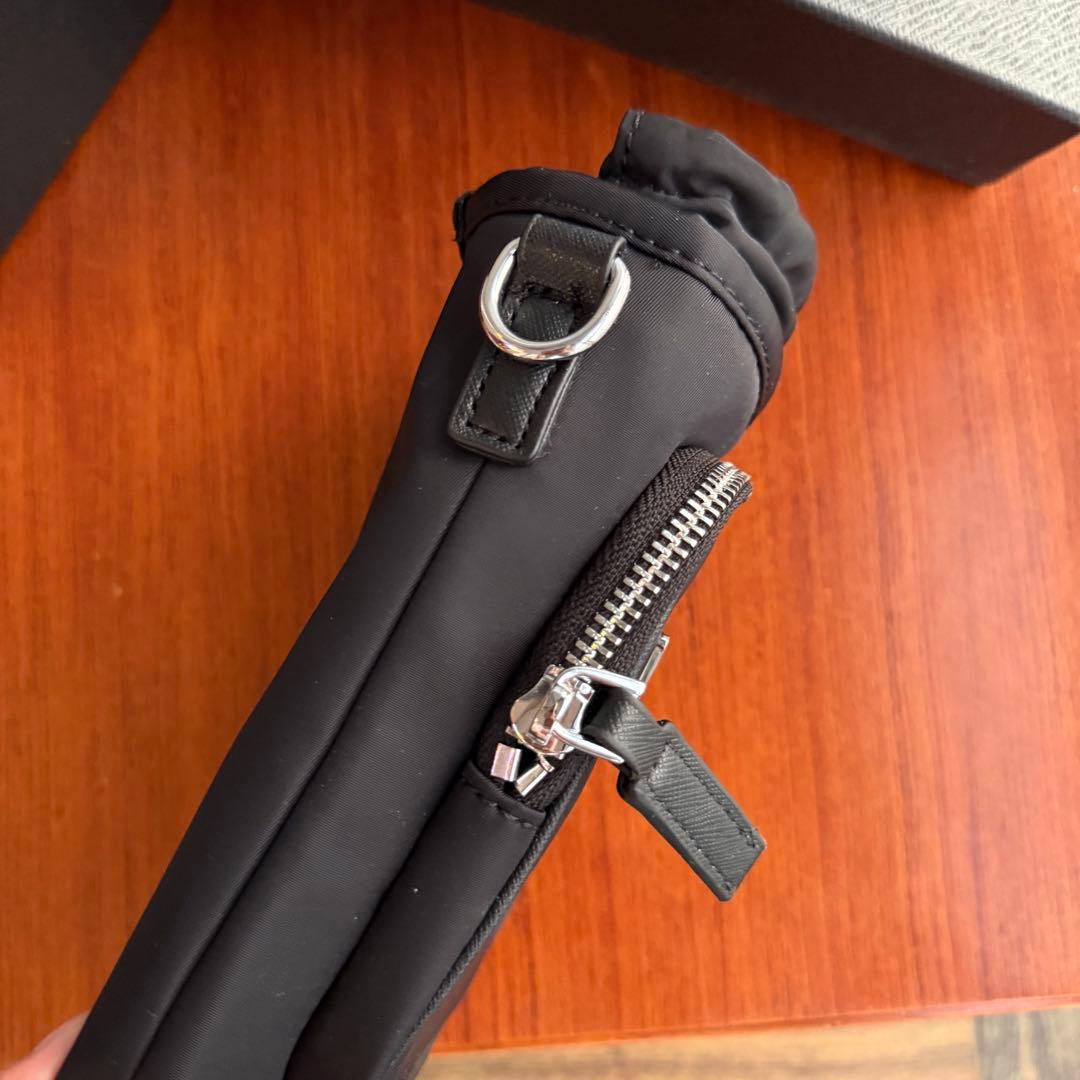 美品 サフィアーノ ナイロン フォンケース ショルダー バッグ