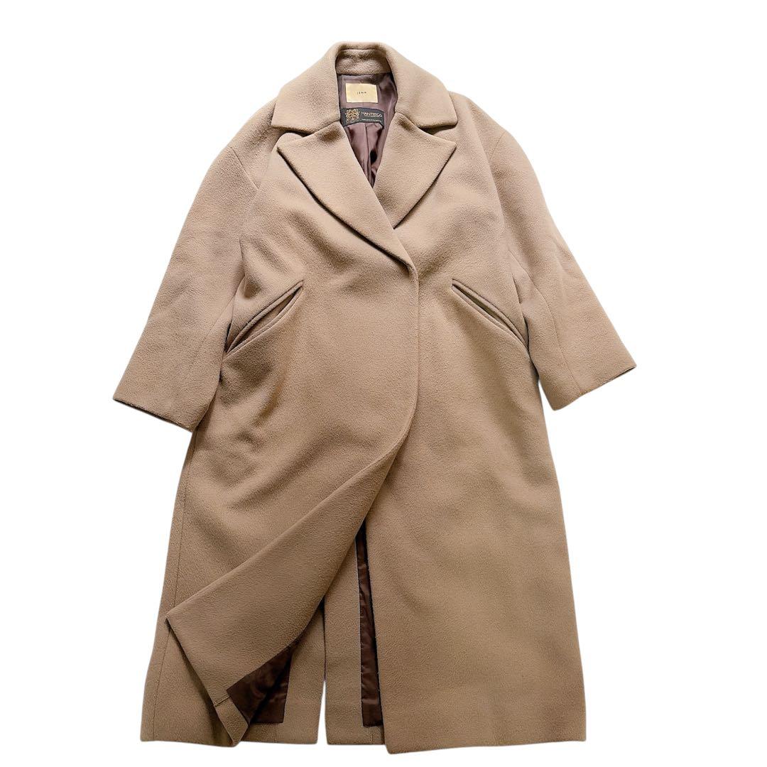 高級✨イエナMANTECO オーバーチェスターコート　ロング　グレージュ　36