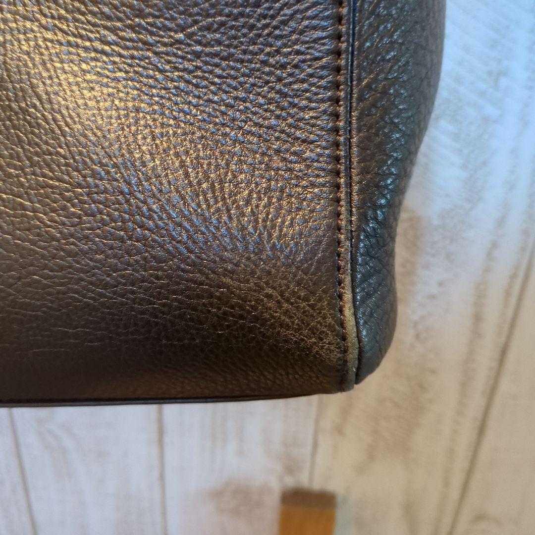 黒レザートートバッグ A4収納