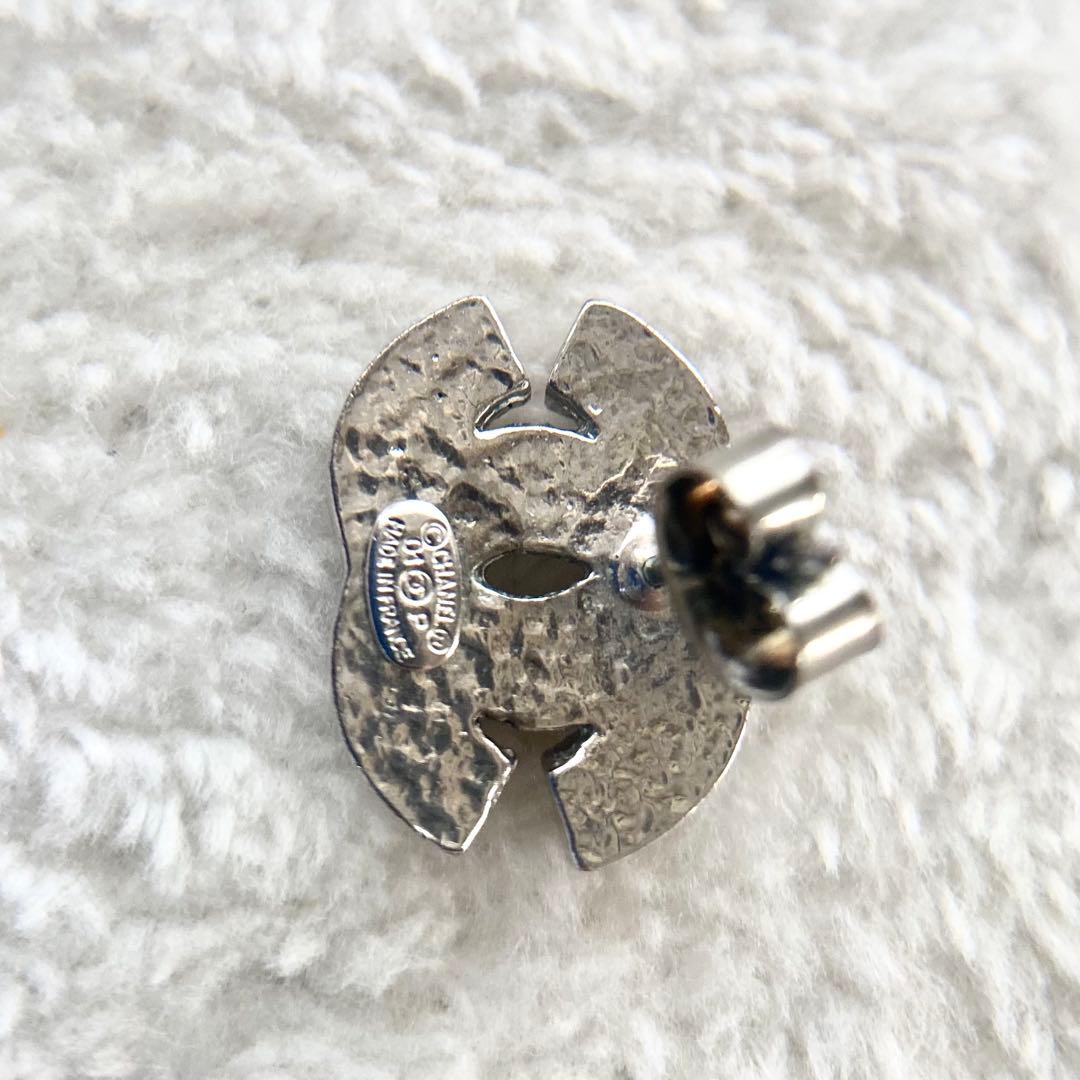 CHANEL シャネル ココマーク 片耳 ピアス ストーン アクセサリー 刻印