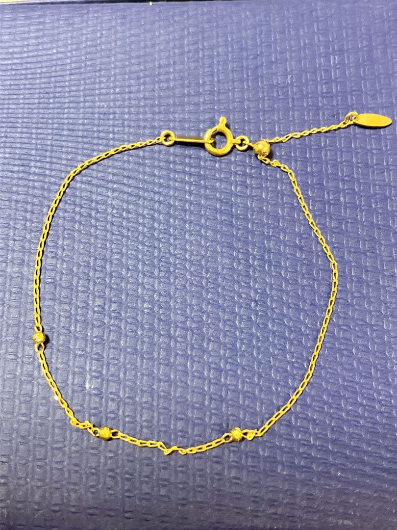 美品！BLOOM K10イエローゴールドブレスレット